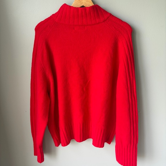 Ava & Viv Vibrant Red Cowl Neck Sweater Womens size 1X - Picture 2 of 9